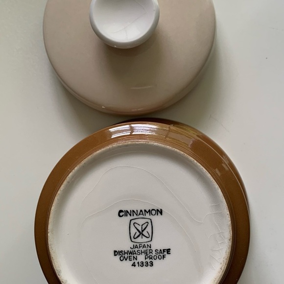 MINI LIDDED IRONSTONE BAKER, CINNAMON PATTERN - Picture 3 of 3